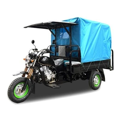 Tricicletă cu motor de marfă cu baldachin închisă